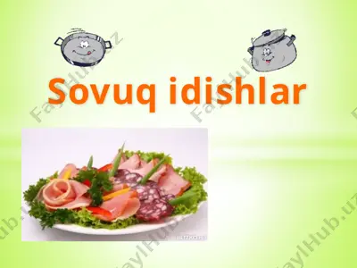 sovuq idishlar — PPTX