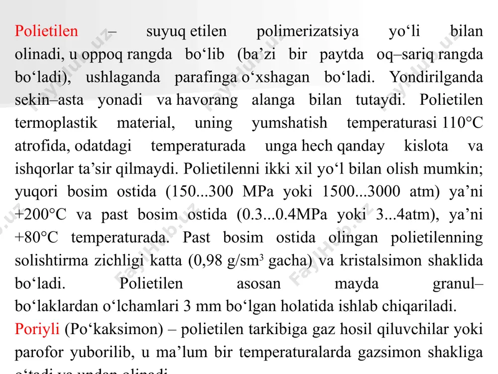 qami, ikkinchisiga –2, uchinchisiga –3, to‘rtinchisiga –4 raqamlari bosiladi. birinchi raqam oq yoki sariq rang, 2 – ko‘k yoki moviy, 3 – qizil yoki malinasimon, 4 – qora ranglar bilan belgilanadi. sim kesimi bir xil plastmassa izolyatsiyali kabelning nolli simi havo rang, rezina izolyatsiyasi istalgan rangda bo‘lishi mumkin. yerlanadigan sim izolyatsiya o‘z rangi bilan boshqalaridan farqlanadi. u ikki xil rangli yoki "o" raqam bilan belgilanadi. to‘ldirgich. qog‘oz va plastmassa izolyatsiyali kabellarda havo bo‘shliqlarini bartaraf etish va kabelga yumaloq shakl berish maqsadida izolyatsiyalangan fazalar va belbog‘ izolyatsiyasi oraliqlarida to‘ldirgich qo‘llaniladi. qog‘ozli belbog‘ izolyatsiyali ko‘p fazali kabellarning izolyatsiyalangan simlari oralig‘ida sulfat qog‘ozli kanop to‘ldirgichi qo‘llaniladi. plastmassa izolyatsiyali kabel to‘ldirgichlari quyidagilarni tashkil etadi: izolyatsiya polietilendan, so‘nuvchan yoki vulkanlangan polietilendan iborat bo‘lganida to‘ldiruvchi polietilendan izolyatsiya materiali polivinilxlorid plastikatidan iborat bo‘lsa, to‘latgich xam polivinilxlorid plastikatidan tayyorlanadi; kuchlanishi 3kv gacha kabellarda to‘ldirgich shimdirilmagan kabel tolalari yoki qat-qat shisha tolalaridan tayyorlanadi. kuchlanishi 1kv gacha bo‘lgan plastmassa izolyatsiyali …