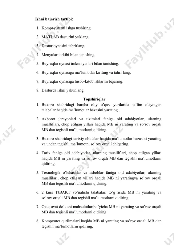 ma'lumotlar bazasi yaratish va unga foydalanish - Page 3