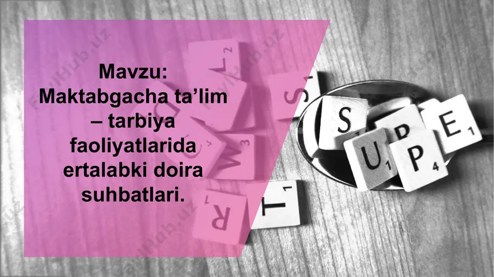rtibiga rioya qilish 7. stol ustini yig‘ishtirishda kattalarga yordam berish. 8. kun tartibiga rioya qilish 9. sport-salomatlik garovi 10. toza havoda sayr qilish 11. shaxsiy gigienaga rioya qilish 12. ichki kiyimlarni har kuni almashtiramiz 13. jismoniy faollik va dam olish 14. to’g’ri uyqu tartibi 15. ozodalik-orastalik 16. o’ziga g’amxo’rlik qilish 17. “askorbinka va uning do‘stlari” mavzusida suhbat 18. foydali va zararli oziq-ovqat 19. “shifokor vitaminlar” ertagini hikoya qilib berish 20. “vitaminlar sarguzashti” ertagini hikoya qilib berish 4 bolalar va sogʼlom turmush tarzi kun tartibiga rioya qilish. sport – salomatlik garovi. toʼgʼri ovqatlanish. toza havoda sayr. shaxsiy gigiena qoidalari. max jones designer you can simply impress your audience and add a unique zing and appeal to your presentations. tony wilson manager you can simply impress your audience and add a unique zing and appeal to your presentations. john wastson programmer you can simply impress your audience and add a unique zing …