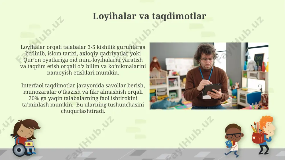 tarbiya fanini oʻqitishda qoʻllaniladigan interfaol metodlar - Page 5