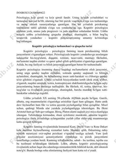 psixologiya — DOCX