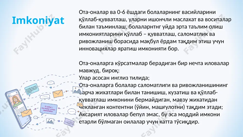 ota-onalar uchun mobil ilova - Page 5