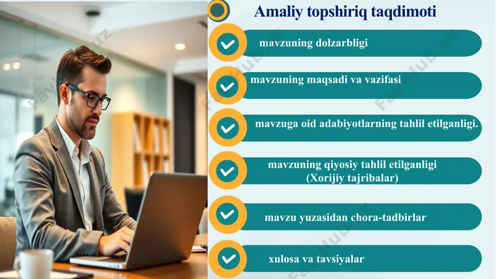 ktab ta’limi vazirining buyrug‘i ”umumiy o‘rta ta’lim maktablarida yuritiladigan o‘quv-pedagogik hujjatlarni maqbullashtirish toʻgʻrisida” 2024-yil 17-may, 163-son meʼyoriy-huquqiy hujjatlar mavzuga oid adabiyotlar tahlili a.mansurov “taʼlimda boshqaruv va tashkiliy hujjatlarni yuritish” (2019) ushbu asar taʼlim jarayonining samaradorligini oshirishda hujjatlarni samarali yuritishning muhimligini oʻrgatadi. hujjatlarni yuritishning innovatsion usullari va ularni raqamli platformalar yordamida boshqarish imkoniyatlarini tahlil qiladi. maktabda ishlatiladigan asosan statistika, tahlil va rejalashtirish hujjatlari boʼyicha muhim metodologik tavsiyalarni keltiradi. d.hoshimov “maktabda hujjatlarni yuritish samaradorligi: asosiy metodlar va vositalar” (2018) hoshimov asarida, maktabda hujjatlarni samarali yuritishning turli metodologiyalari va texnik vositalari batafsil oʻrganilgan. bu asar oʻqituvchilar va maʼmuriyat uchun praktika koʻrsatmalarini beradi va tashkiliy hujjatlarni rivojlantirishda qiyinchiliklarga qanday qarshi turish mumkinligini tahlil qiladi. o.v.petrovna, (2020). “boshqaruv jarayonlarini yaxshilash va hujjatlar bilan ishlash.” rossiya taʼlim tizimida innovatsiyalar, 19(4), 115-127 olga petrovna oʻz tadqiqotida maktablarda boshqaruv jarayonlarini yaxshilash uchun tashkiliy hujjatlarni optimallashtirish va raqamli tizimlarni joriy etish zarurligini oʻrgangan. petrovnaning fikriga koʻra, tashkiliy hujjatlarning toʻliq …