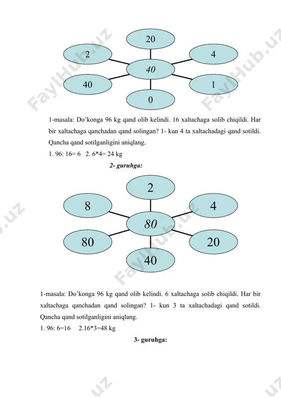 o’tilganlarni mustahkamlash 3-sinf matematika - Page 4