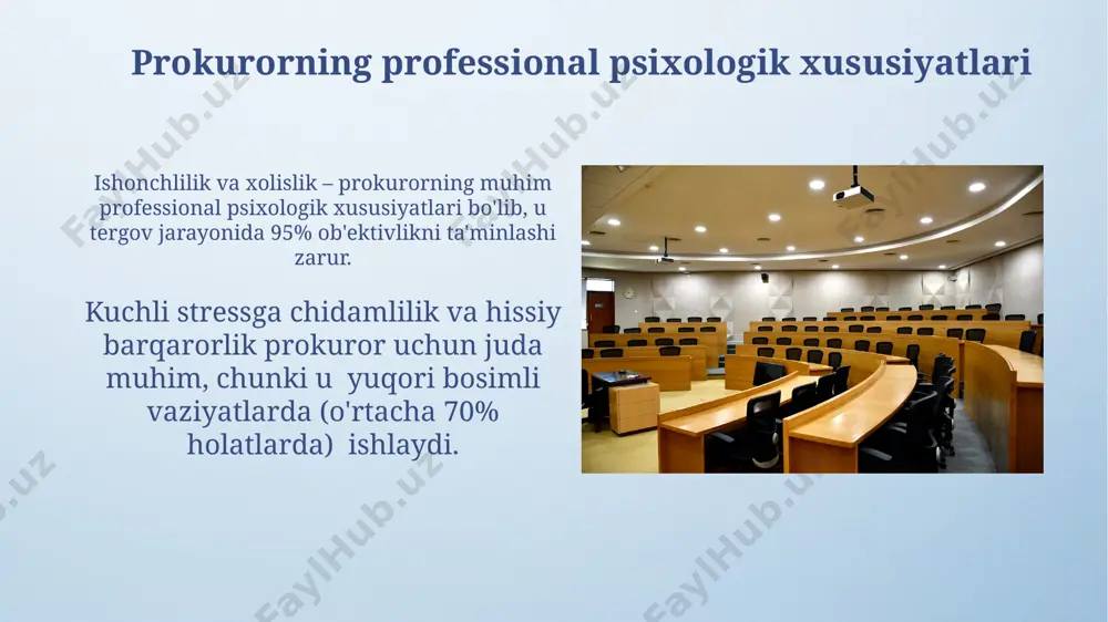 sudya, prokuror va advokatning kasbiy psixologik xususiyatlari - Page 4