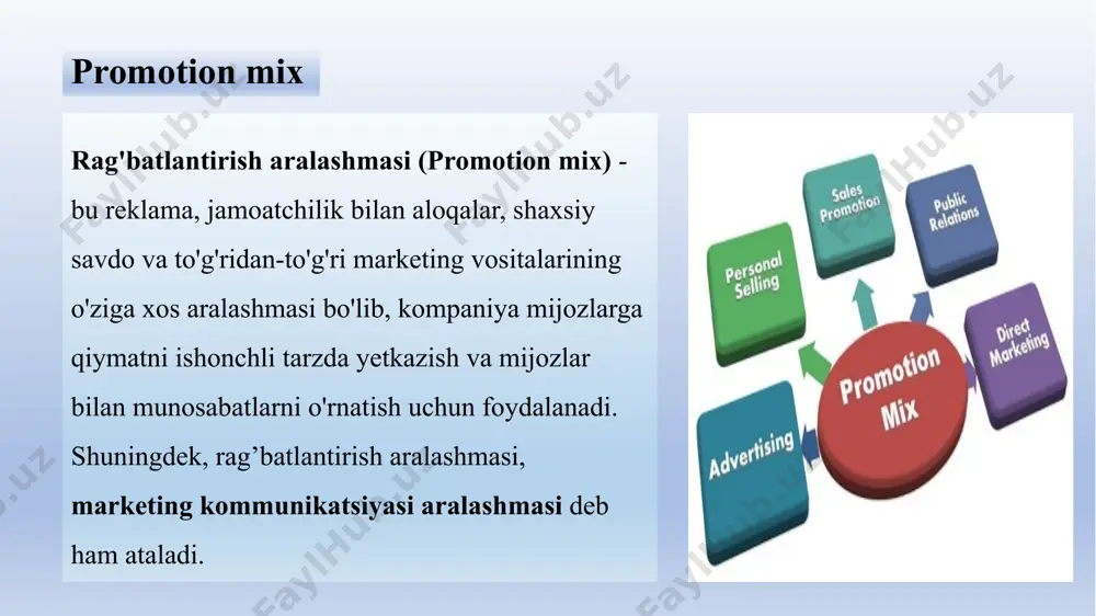 i o'z ichiga oladi. kompaniya oldida turgan eng qiyin marketing qarorlaridan biri bu reklama uchun qancha pul sarflashdir. mutaxasis jon vanamaker bir kuni shunday degan edi: "men reklamalarimning yarmi behuda ketayotganini bilaman, lekin qaysi yarmini bilmayman. men reklama uchun 2 million dollar sarfladim va bu yarmi yetarlimi yoki ikki baravar ko‘pmi, bilmayman”. misol uchun, coca-cola har yili reklama uchun yuzlab million dollar sarflaydi. reklama xarajatlari iste'mol qilinadigan qadoqlangan tovarlar sotishning 10-12 foizini, kosmetika uchun 20 foizini va maishiy texnika uchun atigi 1,9 foizini tashkil qilishi mumkin. muayyan sanoat doirasida ham kam, ham yuqori sarflovchilarni topish mumkin. kompaniya reklama byudjetini qanday belgilaydi? bu yerda biz reklama uchun umumiy byudjetni belgilashda qo'llaniladigan to'rtta keng tarqalgan usulni ko'rib chiqamiz: arzon usul, sotish foizi usuli, raqobatdosh paritet usuli va maqsad va vazifa usuli. jami reklama byudjetini belgilash rag`batlantirishning umumiy budjetini belgilash arzon byudjet usuli byudjetni maqbul darajada o'rnatadi. rag'batlantirishning savdoga ta'sirini e'tiborsiz qoldiradi. sotish …
