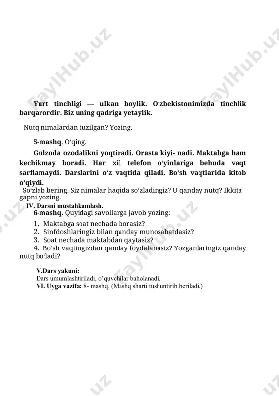 ona tili fan darsi uchun o'quv jarayoni - Page 3