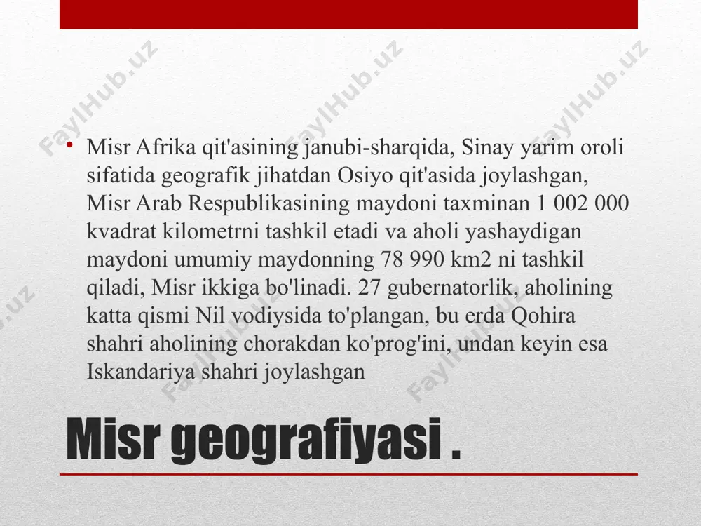 noyob va juda kam uchraydigan o'simliklar va daraxtlarga ega bo'lgan o'simliklar oroli ko'p yillar davomida mavjud, shuningdek, iskandariya qirg'og'ida sho'ng'in va baliq ovlash faoliyati bilan mashhur bo'lgan nilson oroli ham bor. qohira poytaxti al-zamalek orolida zamonaviy dizayndagi qahva va restoranlari bilan mashhur asosiy truzim obyektlar . qo’riqxonalari . ras muhammad milliy bog'i misrda sinay yarim orolida joylashgan. u yarim orolning eng janubiy uchida joylashgan. milliy bog' 185 kvadrat milya (480 kvadrat kilometr) maydonni o'z ichiga oladi. bu misr uchun birinchi milliy bog' edi. qizil dengiz rifi va uning atrofidagi rif hududlari ikkala qirrali va germatipik tipdagi riflarni o'z ichiga oladi. marjonlarning 220 dan ortiq turlari, ularga 1000 dan ortiq baliq, 40 turdagi dengiz yulduzlari, 150 turdagi qisqichbaqasimonlar va 25 turdagi dengiz kirpilari hamrohlik qiladi. . zaranik qo'riqlanadigan hududi - siniyaning o'rta er dengizi sohilidagi bradawl ko'lining oxirgi sharqiy uchida joylashgan ajoyib tabiiy yashash joyi. u 1985 yilda ko'chmanchi qushlar markazi …