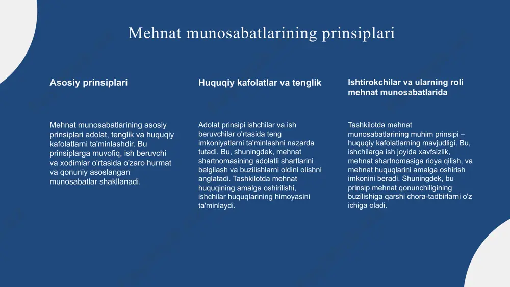 . toshkent: yangi asr nashriyoti. 5. yunusov, b. (2022). mehnat munosabatlarining prinsiplari va qonunchilik asoslari. o‘zbekiston huquq va ijtimoiy fanlar akademiyasi nashri. e'tiboringiz uchun rahmat! designed by slides carnival image1.jpeg image5.jpg image4.png