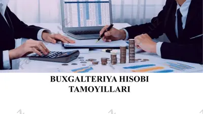 buxgalteriya hisobi tamoyillari — PPTX