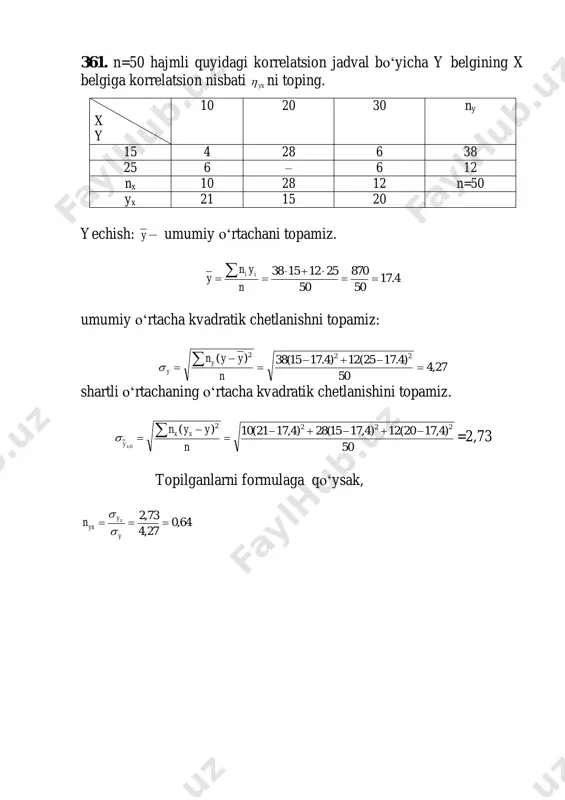 funksional va statistik bog‘lanishlar - Page 5