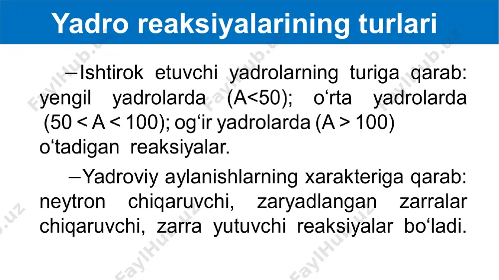 yadro reaksiyalari va siljish qonuni - Page 5