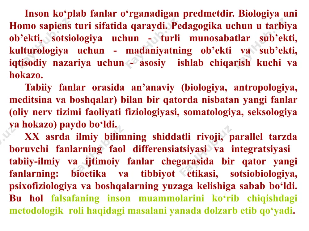 arni moddiylik sababli kelib chiqqan va ular o‘zaro bog‘liqdir deb bilmaydi, balki hatto buni to‘g‘ridan-to‘g‘ri inkor etadi, uni sub’ektiv kechinmalar, assotsiatsiyalar, fikrlar va g‘oyalarga to‘liq bo‘lgan biqiq, o‘ziga mustaqil dunyodir deb biladi, uningcha bu g‘oyalar yo moddiy dunyo bilan birga yashaydi, yoki tashqi dunyoning demiurgi, yaratuvchisidir. ob’ektiv idealizm vakillarining fikricha, go‘yo nomukammal, illyuzor moddiylikdan farqli o‘laroq, ideal narsa haqiqiy, abadiy, mukammal borliqdir. ruh, aql, ideal narsa materiyadan avval bo‘lgan yoki u bilan birga yashaydi. aflotunning «g‘oyalar dunyosi», xegelning «absolyut g‘oya»si ana shunday. sub’ektiv idealizm tarafdorlari ong muammosini birmuncha boshqacha hal qiladilar. ularning fikricha, sub’ektning irodasi, ongi va aqliga bog‘liq bo‘lmagan holda ob’ektiv reallik mavjuddir degan tezis to‘g‘ri emas, aksincha, odam yashab turgan dunyo fikrlovchi sub’ektning sezgilari, tasavvurlari, kechinmalari, kayfiyatlari, ta’surotlari kompleksidir, yig‘indisidir. sub’ektiv idealizmning eng uchiga chiqqan shakli solipsizm nomini olgan falsafiy oqim bo‘lib, u faqat odamning, uning sub’ektiv dunyosining, ongining mavjudligiga asoslanadi, ob’ektiv dunyo, barcha predmetlar, odamlar, individni qurshab …