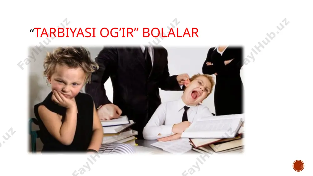 nimalar qilishi kerakligini, kimga nima qilishga majburligini, kimning oldida qarzdorligini va bu qarzlarni boshqa kishilarga o’z ota-onalariga, do’stlariga va nihoyat, o’z bolalariga nisbatan mexr-muhabbat, mexribonligi bilan uzishni tushunib oladi. buning uchun esa bolani qanday bo’lsa shundayligicha qabul qilish, uni tushunishga harakat qilish va uning o’ziga xos xususiyatlarini hisobga olib, u bilan bo’ladigan o’zaro munosabatlarning qo’shimcha qiyinchiliklar keltirib chiqarmaydigan, balki, aksincha oilada qadryatli hisoblangan o’zaro hurmat, iliqlik va himoyalanganlik xis etishga yordam beradigan usulini topish kerak gap kichkintoy bola haqida borganda “qiyin” atamasi qo’llanilmaydi. har xolda ota-onalarning “qiyin” chaqaloq, haqidagi shikoyatlarini eshitishga tog’ri kelmaydi, garchi bu bosqichda qiyinchiliklar ko’p bo’lsa ham. to’g’ri, bu qiyinchiliklar tashqi, psixologik xarakterda bo’ladi va ko’pchilik ota-onalar tomonidan muqarrar yuz beradigan, ammo vaqtinchalik hodisa sifatida idrok qilinadi. biroq birinchi qiyinchiliklar o’rniga boshqalari paydo bo’ladi, ular chaqaloqlik davrida, ayrim xollarda undan ham oldin bolaning tug’ilishini kutish vaqtlarida yashirilgan bo’ladi. hali bola go’daklik davrida onasi unga qanday munosabatda bo’lish …
