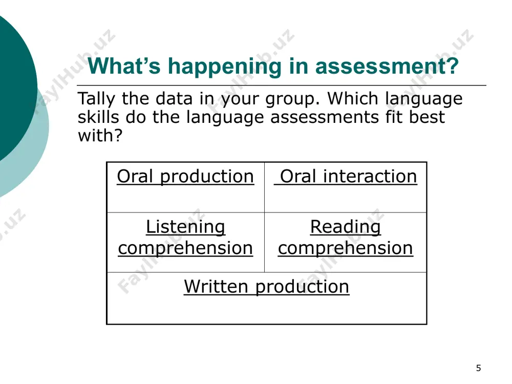 teaching evaluation system in teaching a foreign language - Page 5