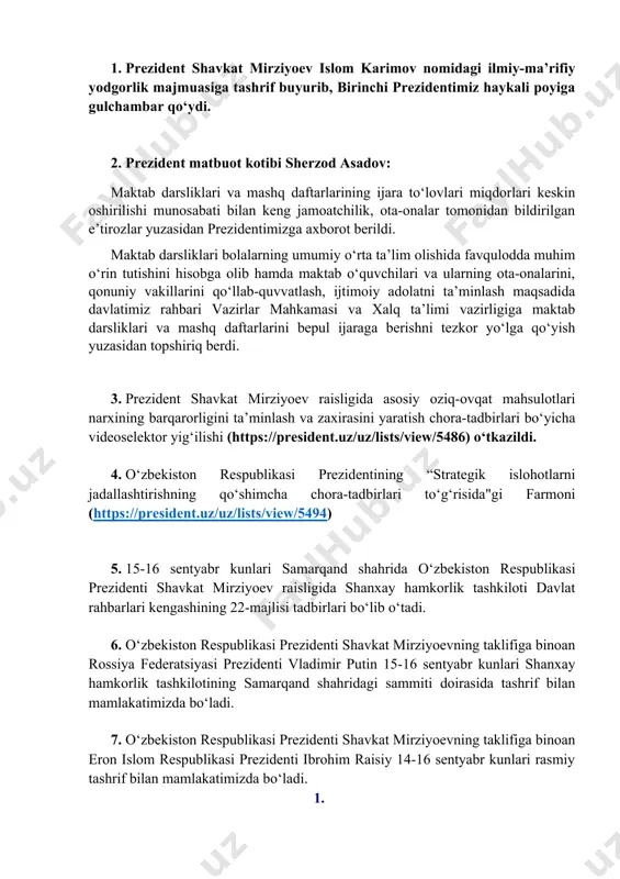 timizda bo‘ladi. 1. 8. o‘zbekiston respublikasi vazirlar mahkamasining 2020 yil 14 fevraldagi “giyohvandlik vositalari, psixotrop moddalar, ularning analoglari va prekursorlarning muomalasi sohasidagi nizomlarni tasdiqlash to‘g‘risida” 85-sonli qarori. (qaror nomi o‘zbekiston respublikasi vazirlar mahkamasining 2022 yil 15 avgustdagi 444-sonli qarori tahririda — qonunchilik ma’lumotlari milliy bazasi, 15.08.2022 y., 09/22/444/0738-son — 2022 yil 16 noyabrdan kuchga kiradi) o‘zbekiston respublikasi prezidentining «davlat xizmatlari ko‘rsatish milliy tizimini yanada kompleks rivojlantirish choralari haqida» 2019 yil 15 fevraldagi pq-4193-son qaroriga muvofiq vazirlar mahkamasi qaror qiladi: 1. ma’lumot uchun qabul qilinsinki: a) o‘zbekiston respublikasining «giyohvandlik vositalari va psixotrop moddalar to‘g‘risida» 1999 yil 19 avgustdagi 813-i-son qonuniga muvofiq giyohvandlik vositalari, psixotrop moddalar va prekursorlarning muomalada bo‘lishi litsenziyalanadigan faoliyat turi hisoblanadi; b) o‘zbekiston respublikasi prezidentining «tadbirkorlik faoliyati sohasidagi litsenziyalash va ruxsat berish tartib-taomillarini yanada qisqartirish va soddalashtirish, biznes yuritish shart-sharoitlarini yaxshilash chora-tadbirlari to‘g‘risida» 2018 yil 11 apreldagi pf-5409-son farmoniga binoan ichki ishlar organlari tomonidan giyohvandlik vositalari, psixotrop moddalar va …