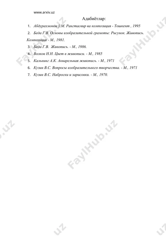 одам гавдасининг рангтасвирда ишлаш йуллари - Page 4