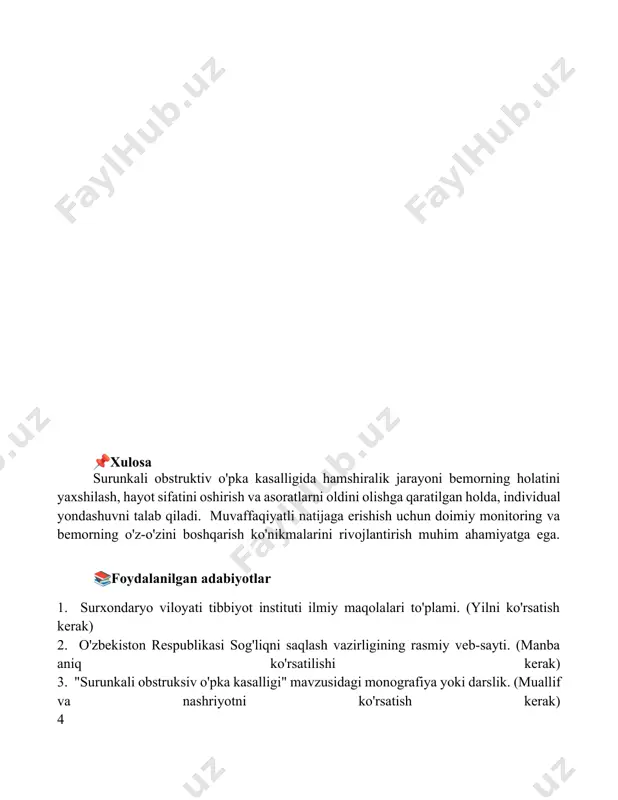 bronxoobstruktiv sindromida hamshiralik jarayoni - Page 5