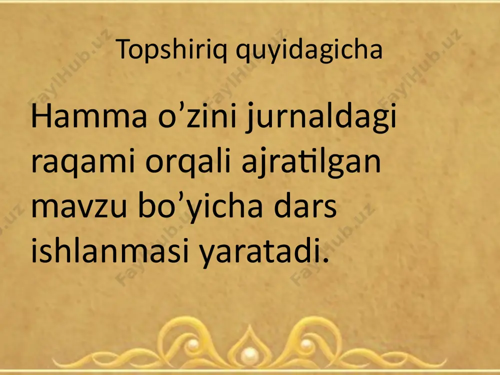 bir soatlik (juftlik) dars mashg’ulotini rejalashtirish - Page 5