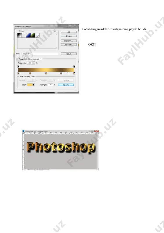 adobe photoshop dasturida matnlar bilan ishlash - Page 5