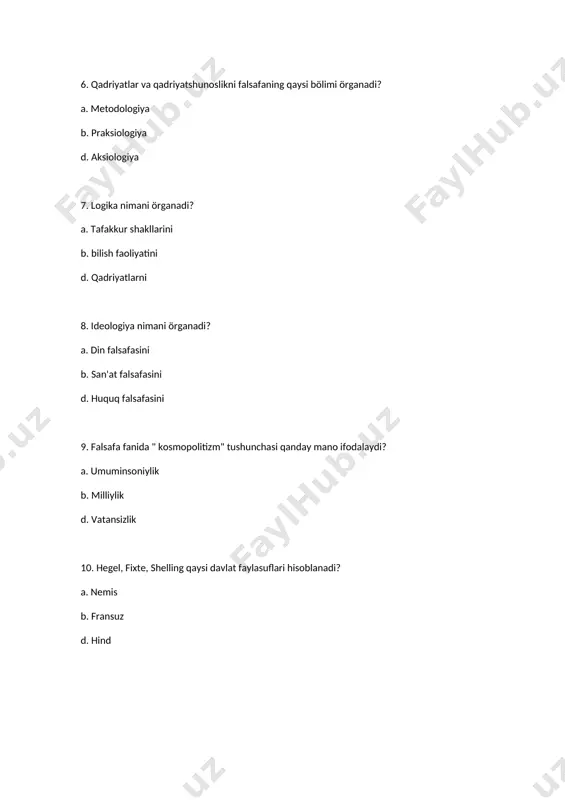 savollar falsafa fanidan - Page 2