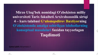 milliy tiklanish demokratik partiyasining tashkil topishi va faoliyati — PPTX