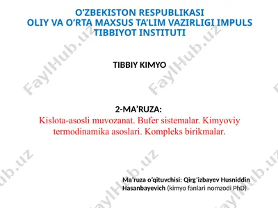 kislota-asosli muvozanat — PPTX