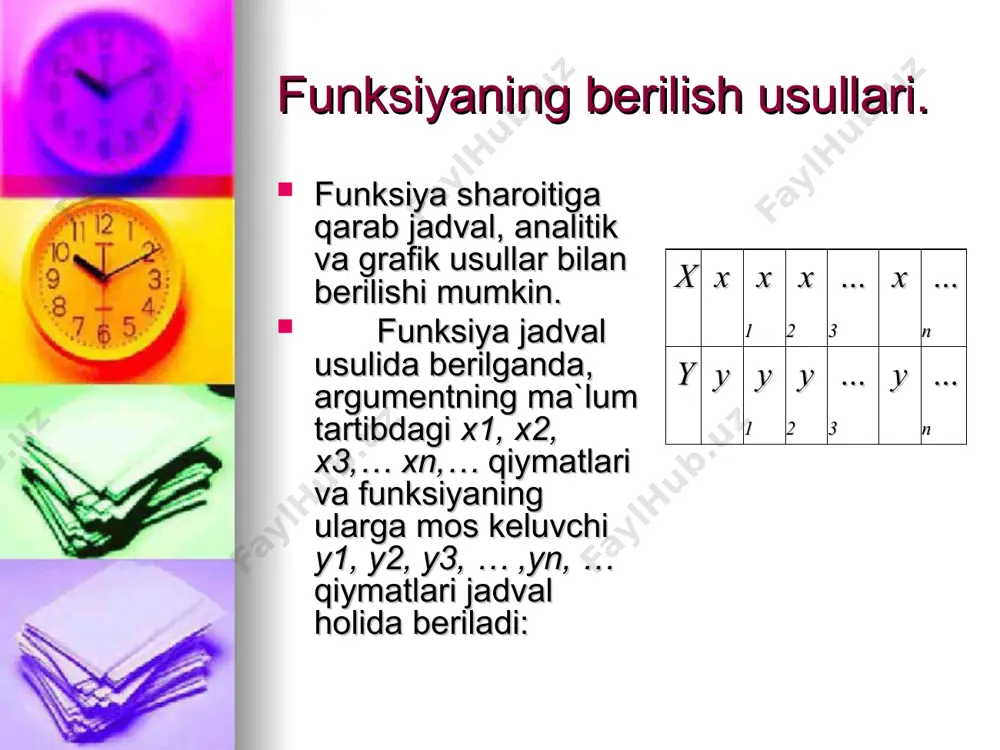 funksiya, funksiyaning xossalari, funksiya differensiali - Page 3