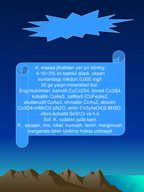 kobalt kimyoviy brikmalari - Page 4