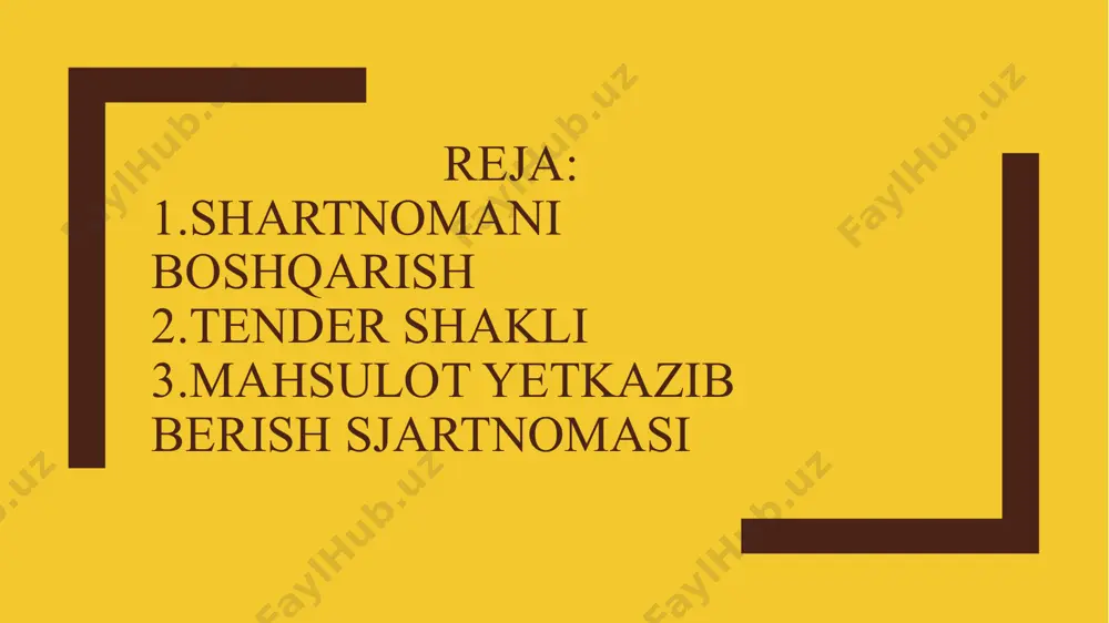 yozma yoki og'zaki qonuniy majburiy bitim. shartnomani ijro etishning zaruriy sharti, boshqa narsalar qatori, shartnoma taraflarining da'vo qilingan shartnoma shartlarini qabul qilishlari shartidir. tarixiy jihatdan, bu ko'pincha imzolash yoki ishlash orqali erishilgan, ammo ko'plab yurisdiktsiyalarda - ayniqsa elektron tijoratning rivojlanishi bilan - qabul qilish shakllari kengayib, elektron imzolarning turli shakllarini o'z ichiga olgan.[3] shartnomalar turli xil bo'lishi mumkin, masalan. savdo shartnomalari (shu jumladan ijara shartnomalari), sotib olish shartnomalari, hamkorlik shartnomalari, savdo shartnomalari va intellektual mulk shartnomalari. savdo shartnomasi - bu kompaniya (sotuvchi) va a mijoz agar kompaniya mahsulot va / yoki xizmatlarni sotishga rozi bo'lsa va mijoz buning evaziga sotib olingan mahsulot / xizmatlar uchun haq to'lashi shart bo'lsa. sotib olish shartnomasi - bu mahsulot va / yoki xizmatlarni kelishilgan shartlar asosida sotishga va'da beradigan kompaniya (xaridor) va etkazib beruvchi o'rtasida tuzilgan shartnomadir. kompaniya (xaridor) buning evaziga tovar / yoki xizmatni tan olishga va yaratilgan majburiyatni to'lashga majburdir. sotib olish …