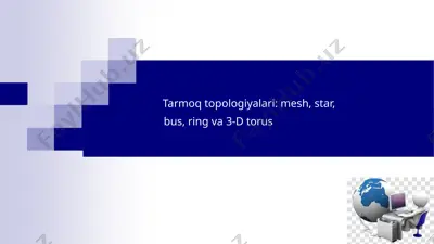 tarmoq topologiyalari — PPTX