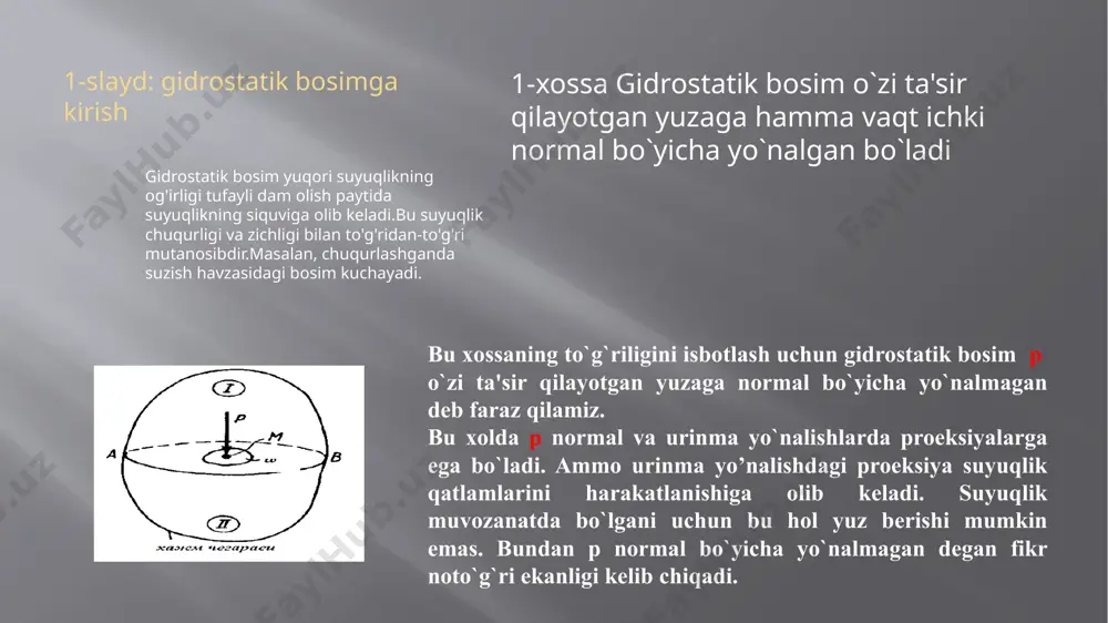 gidrostatik bosim va uning xususiyatlari - Page 4