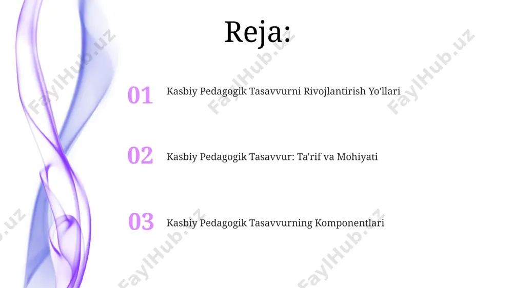 iyalash, interaktiv usullarni qo‘llash va metakognitiv strategiyalarni o‘rgatishni o‘z ichiga olishi kerak. muvaffaqiyatli pedagogik tasavvur 80% dan ortiq darajada talabalarning faol ishtirokini ta’minlash, individuallashtirilgan yondashuv va baholashning diversifikatsiyalashgan tizimini yaratishni nazarda tutadi. pedagogik tasavvurning asosiy xususiyatlari pedagogik tasavvur jarayonida kamida 2 ta turdagi bilim manbalaridan (nazariy va amaliy) foydalanish va ularni integratsiyalash muhim ahamiyat kasb etadi. samarali pedagogik tasavvur 5 ta ko‘nikmalarni o‘z ichiga oladi: muammolarni hal qilish, kritik fikrlash, ijodiylik, hamkorlik va o‘z-o‘zini baholash. pedagogik tasavvur va o'z-o'zini rivojlantirish pedagogik tasavvur o‘qituvchilarning 5 ta asosiy kompetensiyasini, jumladan, o‘quv jarayonini rejalashtirish va baholash ko‘nikmalarini rivojlantiradi. o‘z-o‘zini rivojlantirish, pedagogik tasavvur bilan birgalikda, o‘qituvchilarning 70% ga yaqinini professional o‘sishga undaydi. pedagogik tasavvur va innovatsiyalar pedagogik tasavvur, o‘qituvchilarning 21-asr ko‘nikmalarini (kritik fikrlash, muammo yechish) rivojlantirishga qaratilgan 5 ta yangi o‘quv uslubini qo‘llash orqali innovatsiyalarni amalga oshirish qobiliyatini anglatadi. samarali pedagogik tasavvur, o‘quv jarayoniga 4 ta turli o‘quv resurslarini (interaktiv o‘yinlar, onlayn platformalar) integratsiya …