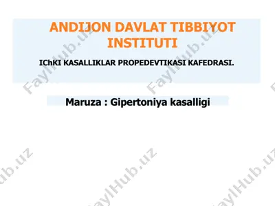 gipertoniya kasalligi — PDF