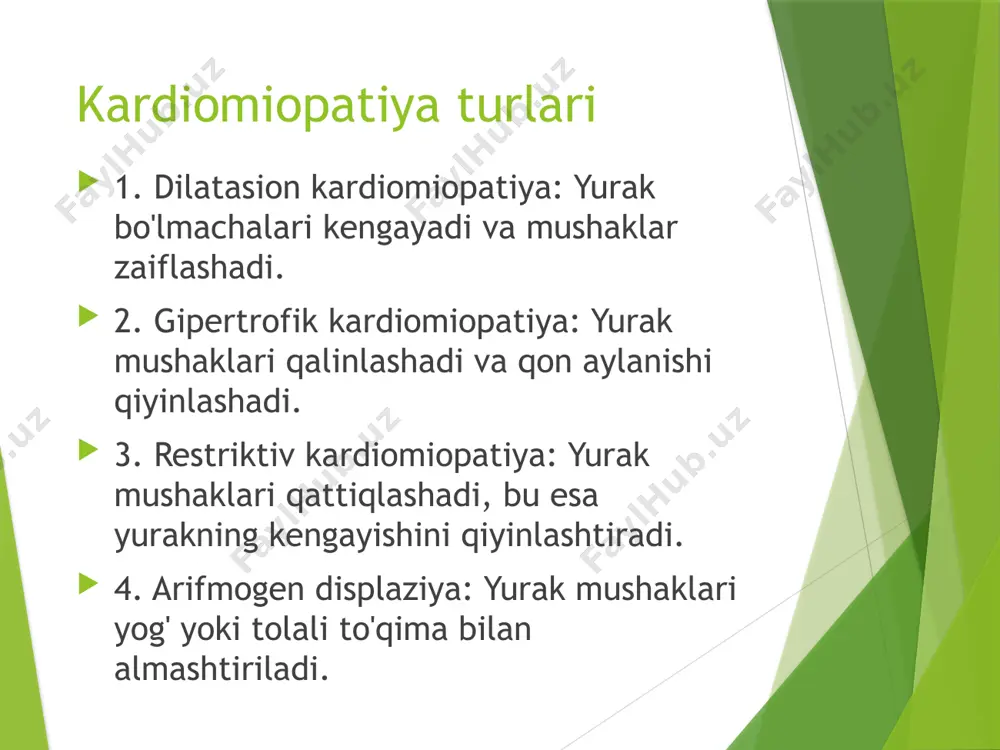 kardiomiopatiya turlari, belgilari, tashxislash va davolash usullari - Page 3