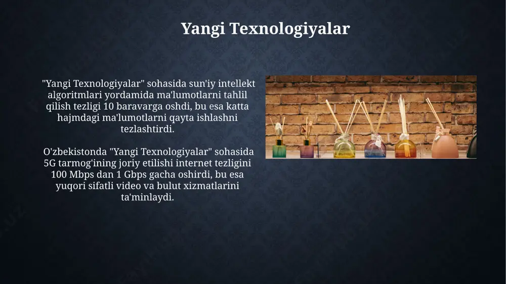 kabi 2-3% gacha bo'lgan miqdorda hidli gazlar ajralib chiqishi mumkin, bu esa atrof-muhit ifloslanishiga olib keladi. tosh toshish kimyosining asoslari tosh toshish kimyoviy reaktsiyasi, katalizator sifatida 0.1-0.5 mol/l konsentratsiyada maxsus fermentlar ishtirokida amalga oshadi. tosh toshish jarayoni, taxminan 25-35°c harorat oralig'ida eng samarali bo'lib, reaktsiyaning tezligi ph darajasiga bog'liq. e'tiboringiz uchun rahmat @taqdimot_robot image2.jpg image3.jpg image4.jpg image5.jpg image6.jpg image7.jpg image8.jpg image9.jpg image10.jpg image11.jpg image12.jpg image13.jpg image14.jpg image15.jpg image16.jpg image17.jpg image18.jpg