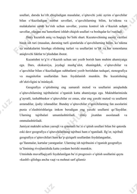 geografiya o‘qitish nazariyasi va metodikasining vazifalari - Page 5