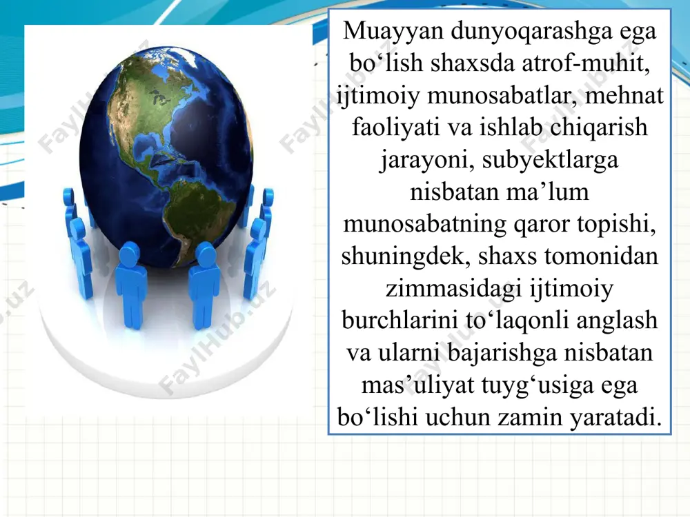 dunyoqarashni shakllantirishning o’ziga xos xususiyatlari - Page 5