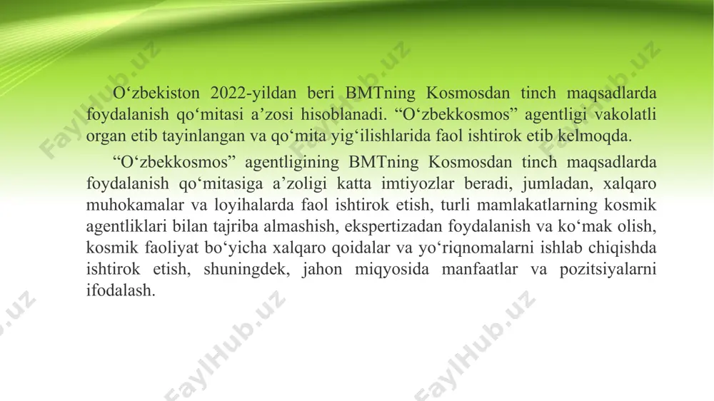 o‘zbekistonning xalqaro tashkilotlar bilan aloqalari - Page 5