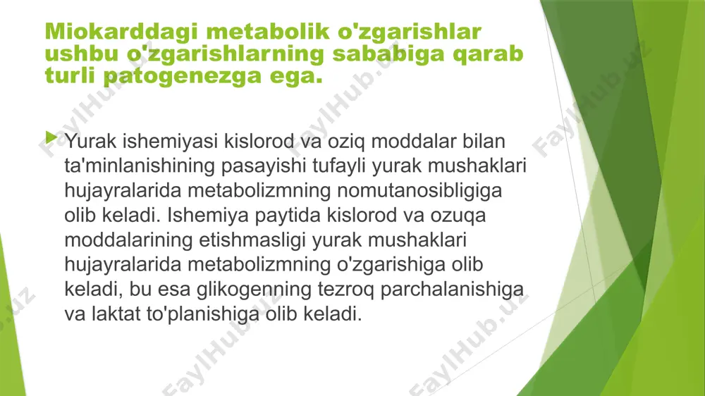 miokardda modda almashinuvining buzilishlari - Page 4