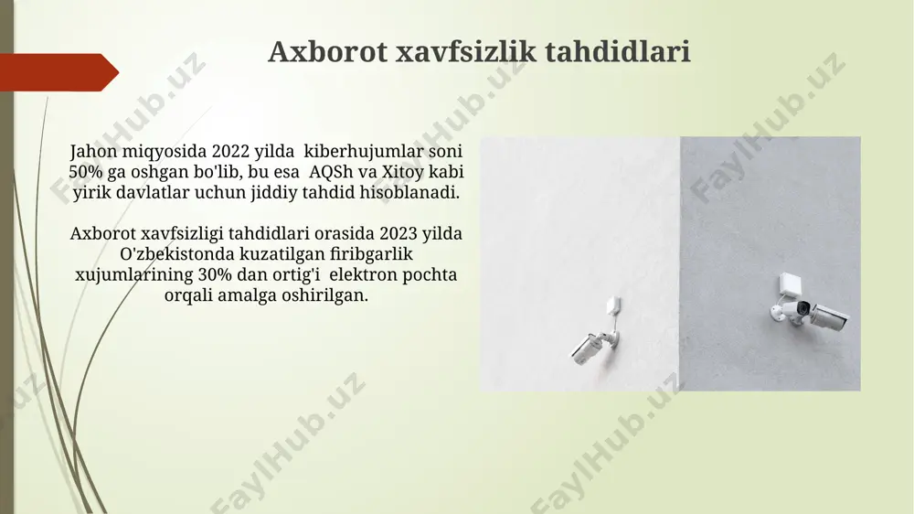 axborot xafsizligi va axborotlarni himoyalash usullari - Page 4