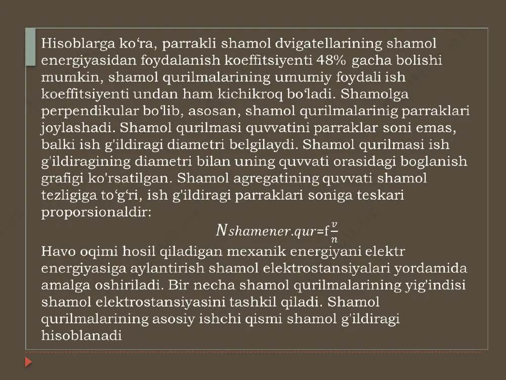 shamol elektr stansiyalarining tuzilishi va ishlash printsipi - Page 5