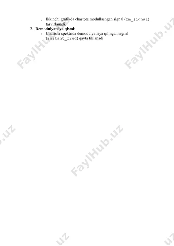 chastota modulyatori va chastotasi modullashgan signal detektrini tadqiq etish - Page 4