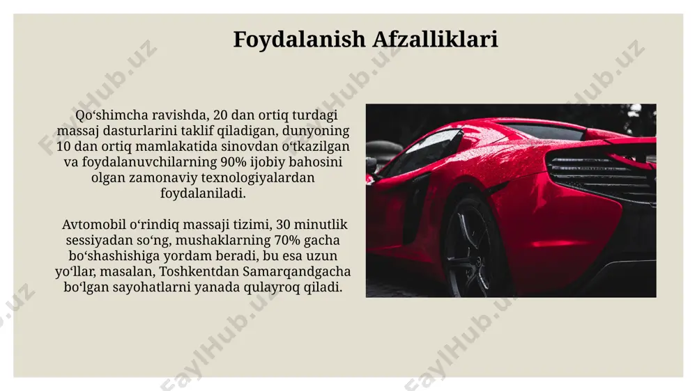 avtomobil o'rindig'i massaj tizimi - Page 5