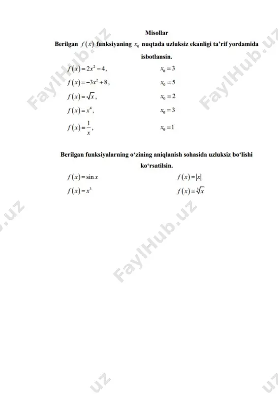 amaliy mashg’ulot. funksiyaning uzluksizligini ta’rif yordamida tekshirish - Page 3