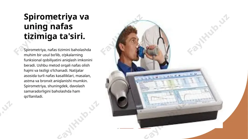 hda zamonaviy usullar, jumladan, echokardiografiya va elektrokardiogramma, aniqlikni oshiradi va kasalliklarni erta bosqichda aniqlash imkonini beradi. sog'liqni baholashda innovatsion texnologiyalar, masalan, telemeditsina va mobil ilovalar, bemorlar uchun qulaylik yaratadi va muolajalarni yanada samarali o'tkazishga yordam beradi. e'tiboringiz uchun rahmat! image1.png image2.png image3.png /docprops/thumbnail.jpeg
