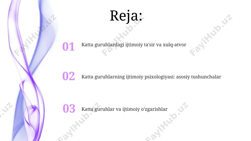 roq bo'ladi, ammo "guruhiy fikrlash" xavfi ham ortadi. konformizm va itoatkorlik milgram tajribalari itoatkorlikning dahshatli darajasini ochib berdi; 65% ishtirokchilar "o'qituvchi" rolida bo'lib, o'limga olib kelishi mumkin bo'lgan tok urishini "o'quvchi"ga yuborish bo'yicha buyruqlarga bo'ysundi. katta guruhlarda konformizm darajasi, odatda, guruh a'zolari sonining ko'payishi bilan ortadi; asch tajribalari shuni ko'rsatdiki, 3 yoki undan ortiq kishi guruh bosimiga 30% dan ortiq ishtirokchilar bo'ysunadi. guruh fikri va polarizatsiya guruh fikri va polarizatsiya, o'zaro bog'liq bo'lib, birinchi hodisa ikkinchisining kuchayishiga sabab bo'ladi, bu esa natijada 50% dan ko'proq ehtimol bilan noto'g'ri qarorlar qabul qilinishiga olib keladi. guruh fikri, qaror qabul qilish jarayonida 20% dan ortiq ishtirokchilarning fikriga mos kelmaydigan muqobil fikrlarni bostirishga olib kelishi mumkin, natijada qarorlarning sifatiga salbiy ta'sir ko'rsatadi. guruh qaror qabul qilish jarayoni “groupthink” deb ataluvchi hodisa, guruh birdamligini saqlab qolish maqsadida, tanqidiy fikrlashni bostirib, noto'g'ri qarorlar qabul qilinishiga olib kelishi mumkin. bunday holatlarda 70% ga yaqin qarorlar mantiqsiz bo'lishi …