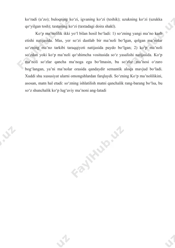 ko’p ma’noli so’zlarning kelib chiqishi - Page 5