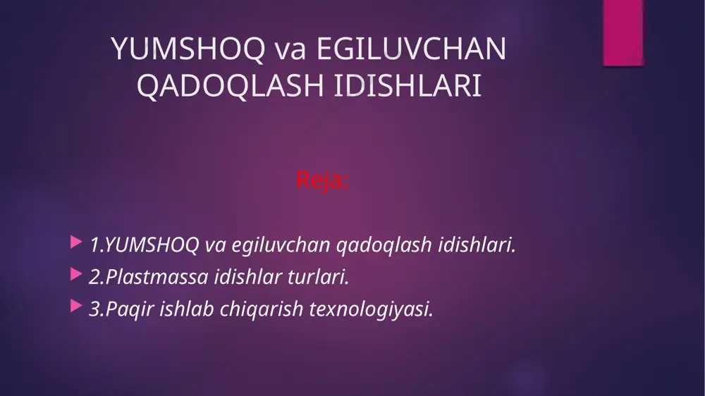 eling endi bizga kerakli uskunalar bilan ham tanishib chiqsak. termoplast avtomat uskunasi ishlab chiqarish liniyamizning eng asosiy uskunasi- bu paqirlarni formalash uskunasi. ushbu uskunaning narxi ichida bitta qolip kiritilgan. uskunaning qoliplarini o`zgartirish orqali boshqa o`lchamlar va shakldagi mahsulotlarni ishlab chiqarishingiz mumkin. xaridor uskunaga buyurtma berayotgan paytda qoliplar xaridor talabiga binoan maxsus yasattirilib olib kelinadi. uskuna yordamida soatiga o`rtacha hisobda 150 ta paqir ishlab chiqarishingiz mumkin. quyidagi jadval yordamida uskunaning to`liq texnik ko`rsatkichlari bilan tanishib chiqishingiz mumkin. avtomatik vakuumli yuklash uskunasi ushbu uskunamiz ish jarayonining jadalligini va unumdorligini oshiradi. uskuna yordamida ishning borishini avtomatlashtirishingiz mumkin. bu uskuna tayyor xom-ashyolarni ekstruder(qolipli formalash) uskunasiga yetkazib beradi, ya`ni alohida bir ishchi xom-ashyoni solib turishi shart emas. quritib berish bunkeri navbat eritish bunkeri uskunasiga keldi. ushbu uskunaning vazifasi xom-ashyolarni quritib-eritib asosiy uskunaga yetkazib berishdan iborat. mikser mikser uskunasi bizga paqirlarimiz uchun ishlatadigan xom-ashyolarga rang qo`shib berish uchun ishlatiladi. maydalash uskunasi har bir ishda bo`lganidek, paqir …